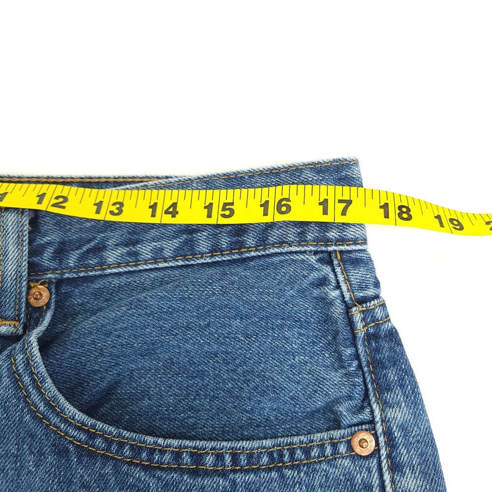 Levis 550 Jeans Mens 36 x 34 (Actual 34 x 33) Relaxed Fit Tapered Leg Blue Denim - Picture 7 of 13